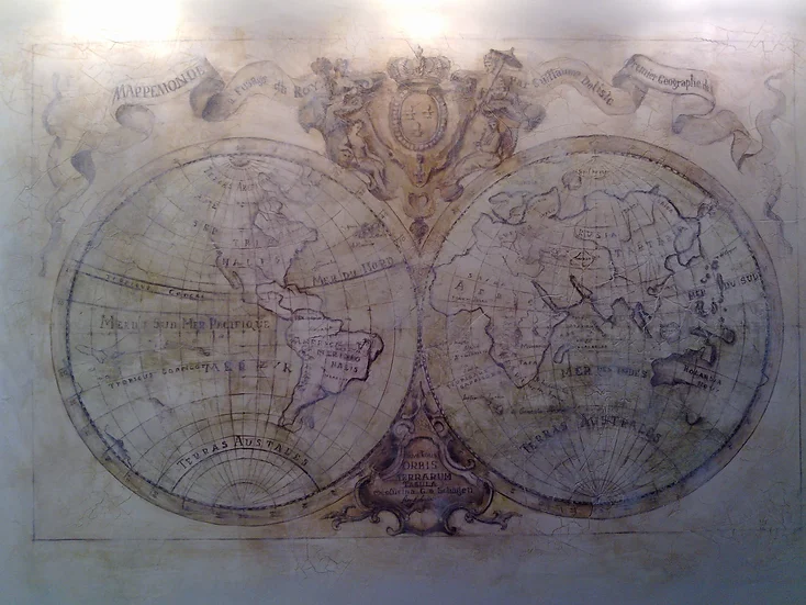 fresco “The map”